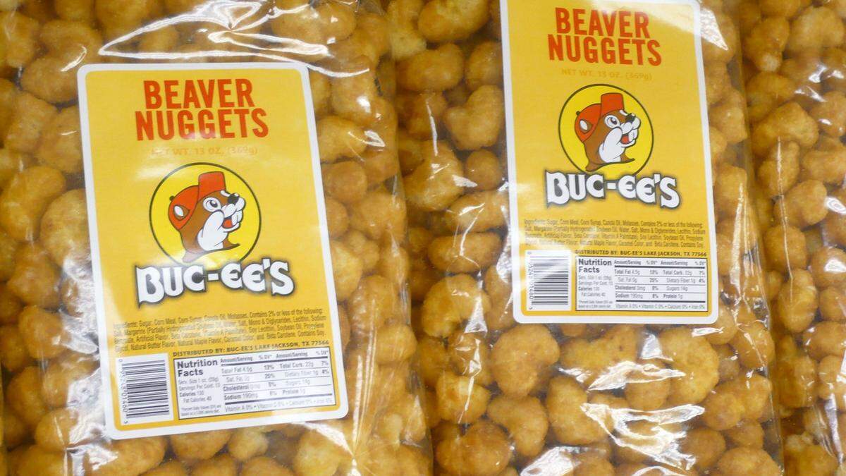 Buc-ee’s Beaver Nuggets, a staple of the oversized convenience store.