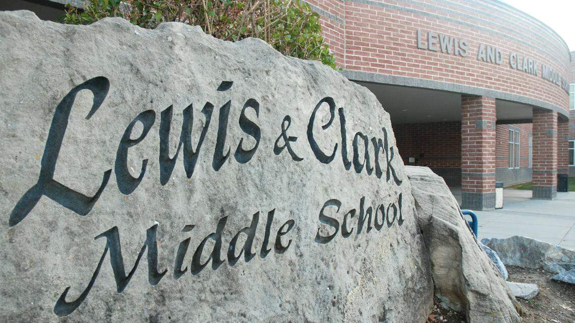 Lewis and Clark Middle School in the West Ada School District has become part of a classroom sign controversy.