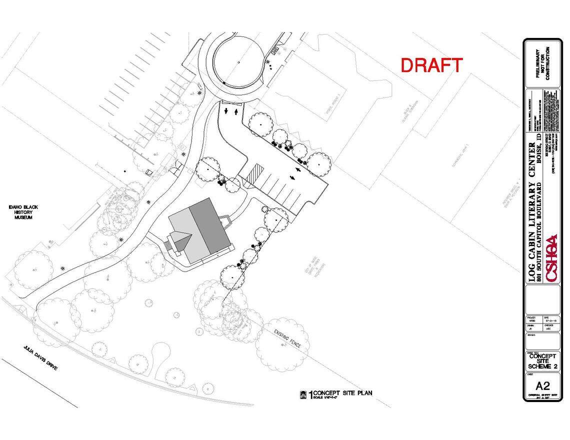 The Cabin, and the literary center of the same name that is its tenant, would be moved across Capitol Boulevard into Julia Davis Park, northwest of Zoo Boise, under a plan the city is proposing.