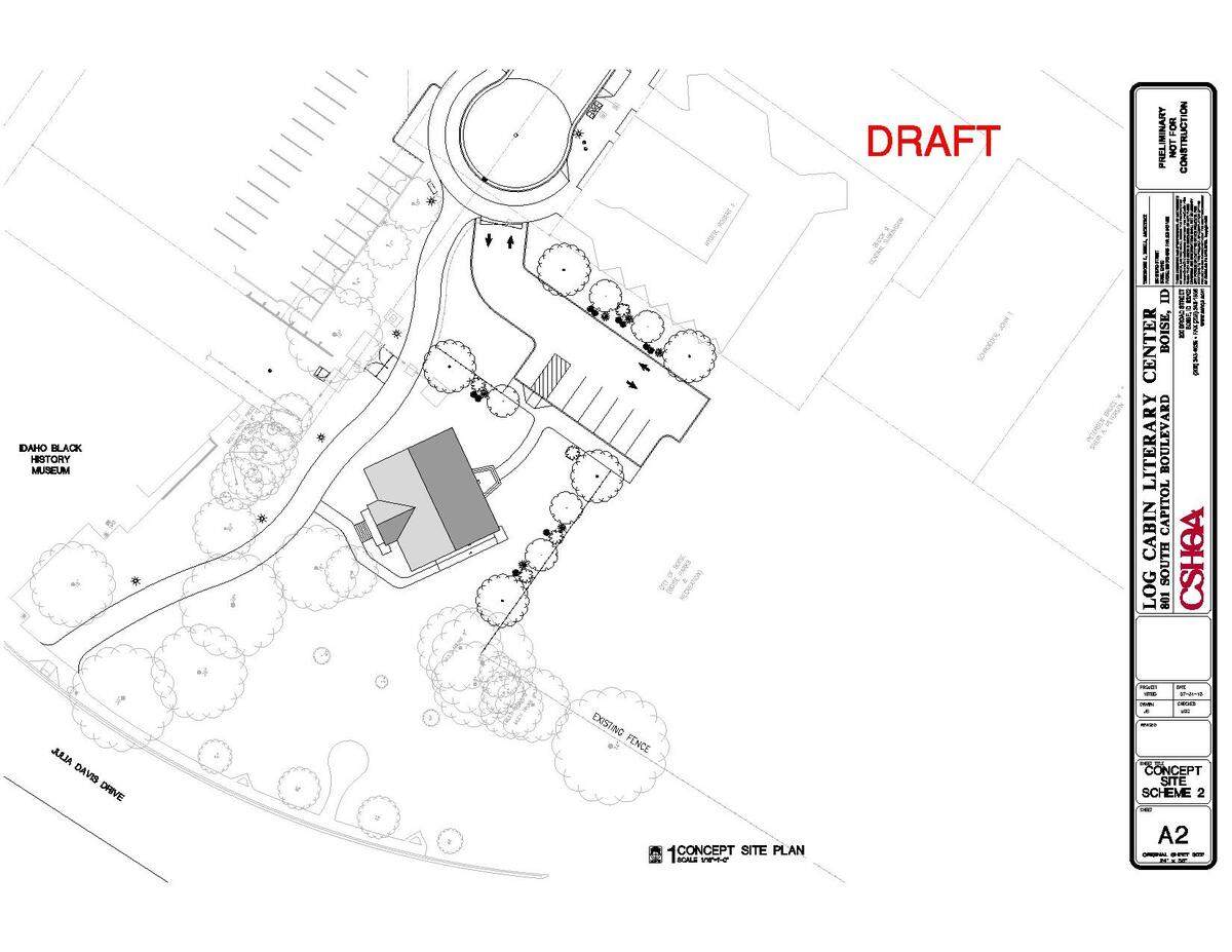 The Cabin, and the literary center of the same name that is its tenant, would be moved across Capitol Boulevard into Julia Davis Park, northwest of Zoo Boise, under a plan the city is proposing.