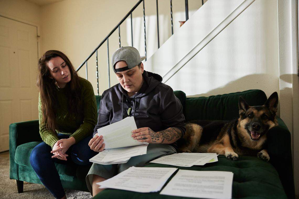 Once they were fired, Emily Carter, left, and Kieria Krieger filed a complaint with the Idaho Human Rights Commission, a state administrative law agency created by the Legislature. In June of this year, however, their claims for retaliatory discharge were denied. The Human Rights Commission decided that their case didn’t fall under the scope of their powers.