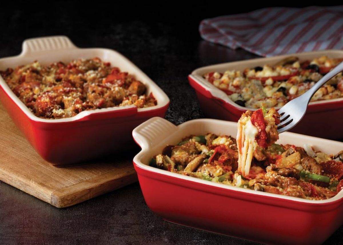 Not into pizza crust? Marco’s has Pizza Bowls on its menu.