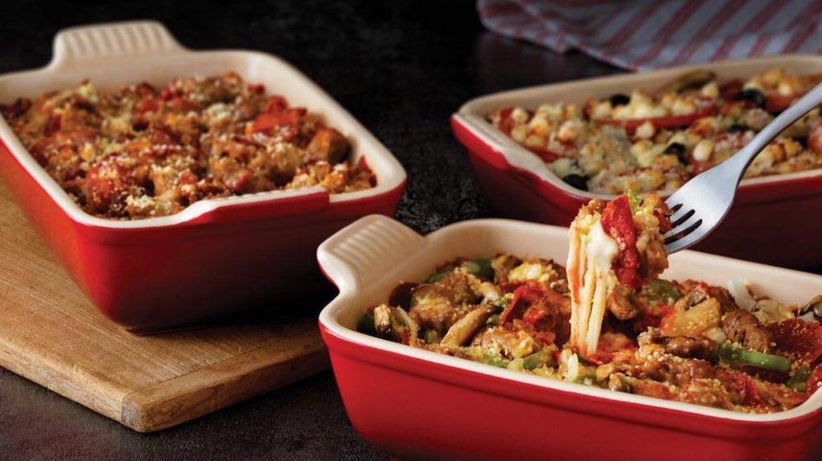 Not into crust? Marco’s has Pizza Bowls on its menu.
