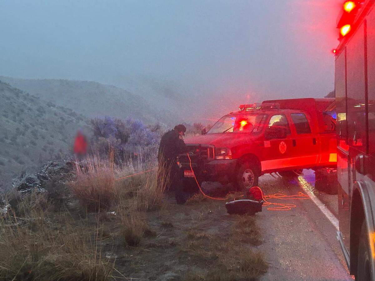 The rescue occurred Saturday evening.