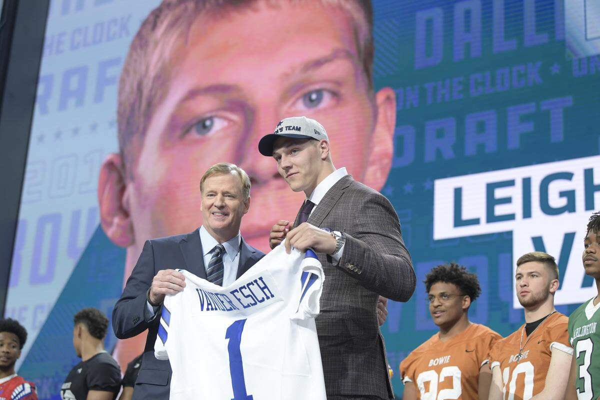 The Dallas Cowboys selected Boise State's Leighton Vander Esch 19th overall at the 2018 NFL Draft.