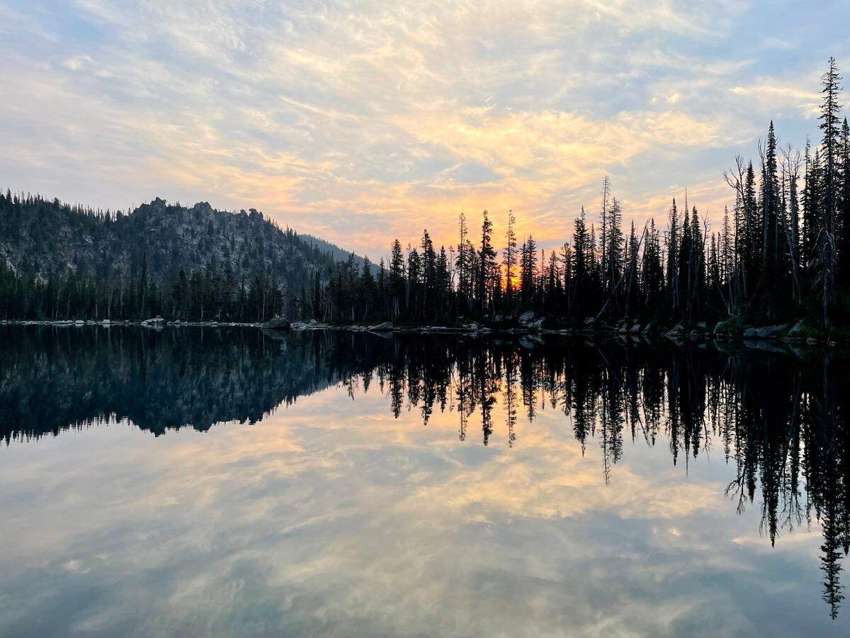 It’s hard to top the scenery of Idaho’s pristine alpine lakes, especially during a glass-calm sunrise!