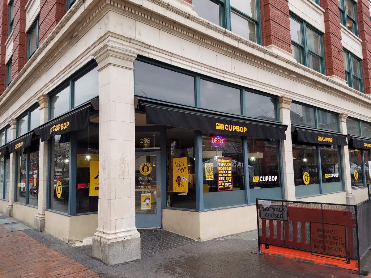 Dishing up Korean barbecue, Cupbop is now open in the old Thomas Hammer space.