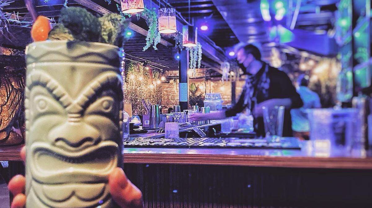 Devil’s Den is a new tiki bar with signature drinks to match the theme.