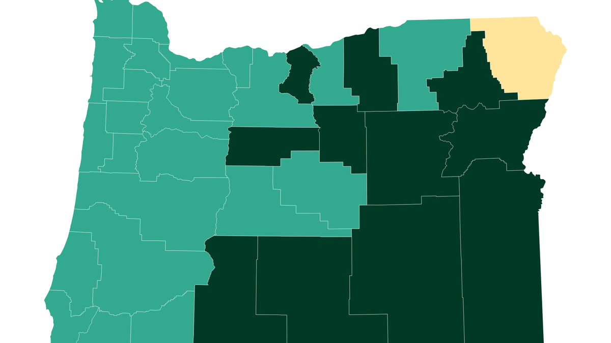 These eastern Oregon counties voted in some way to support seceding from their state to join Republican-led Idaho.