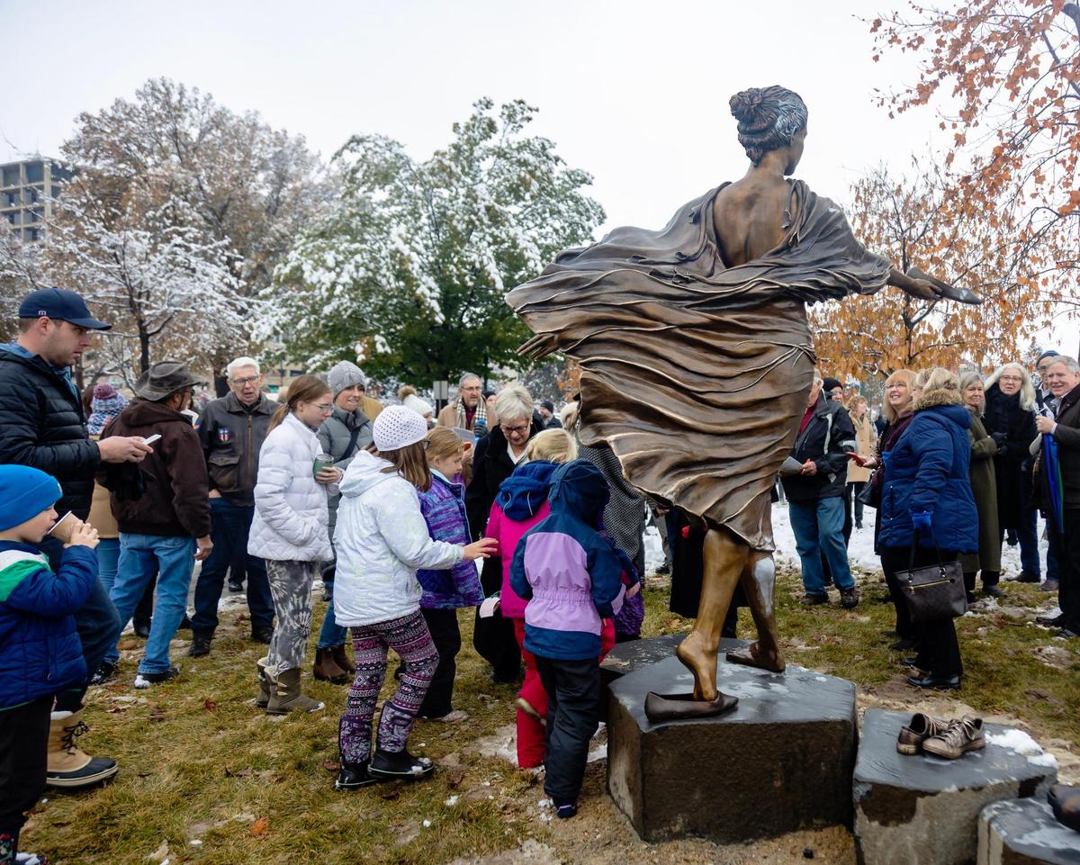 About 100 people attended the ceremony.
