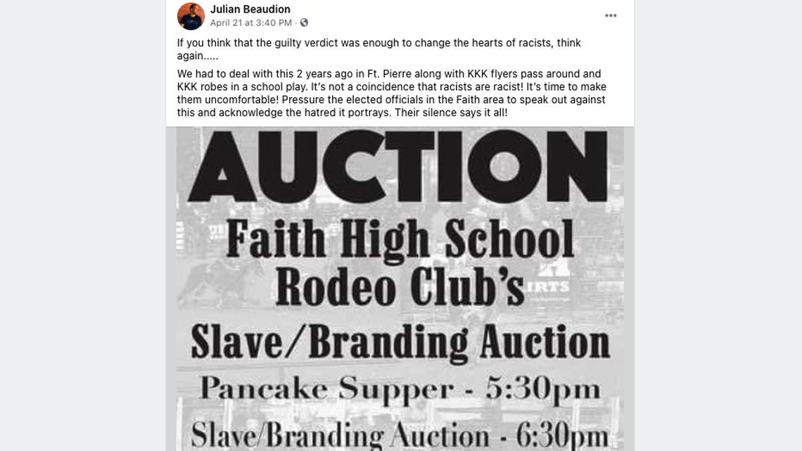 A “slave auction” hosted by a club from a South Dakota high school has been canceled due to public backlash.