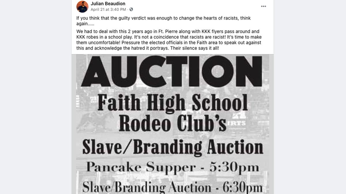 A “slave auction” hosted by a club from a South Dakota high school has been canceled due to public backlash.