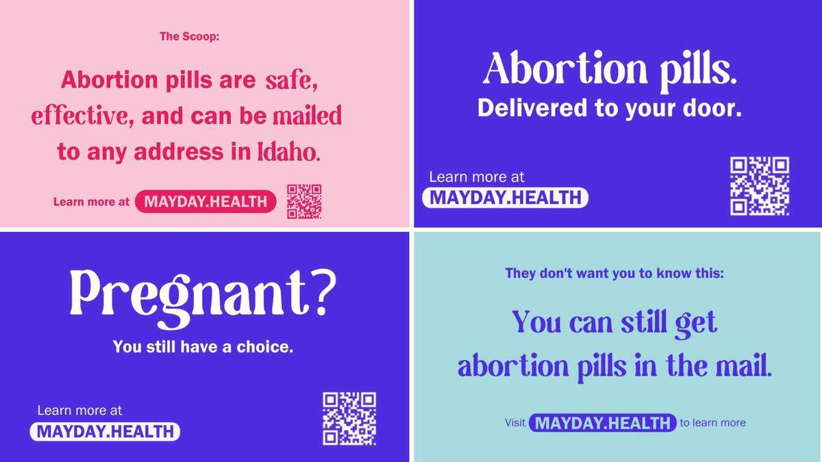 These were some of the signs that flipped through the mobile billboard digital display on the truck that drove throughout Boise for a day before being asked by an officer to leave the city Thursday due to an alleged violation.