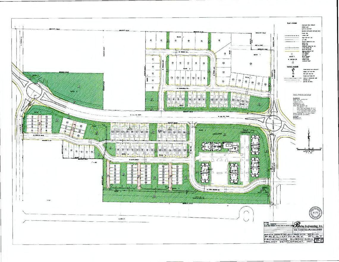 This site plan for the Prominence development in Northwest Boise was included in the property’s development agreement.