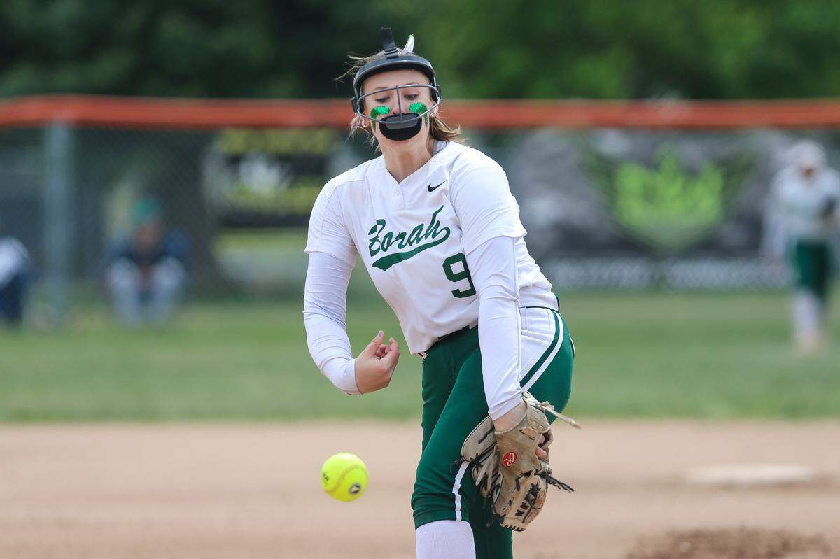Borah senior pitcher Megan Meracle was stellar throughout the state tournament, striking out 57 batters and winning four of five starts. She allowed no earned runs in her first two games.
