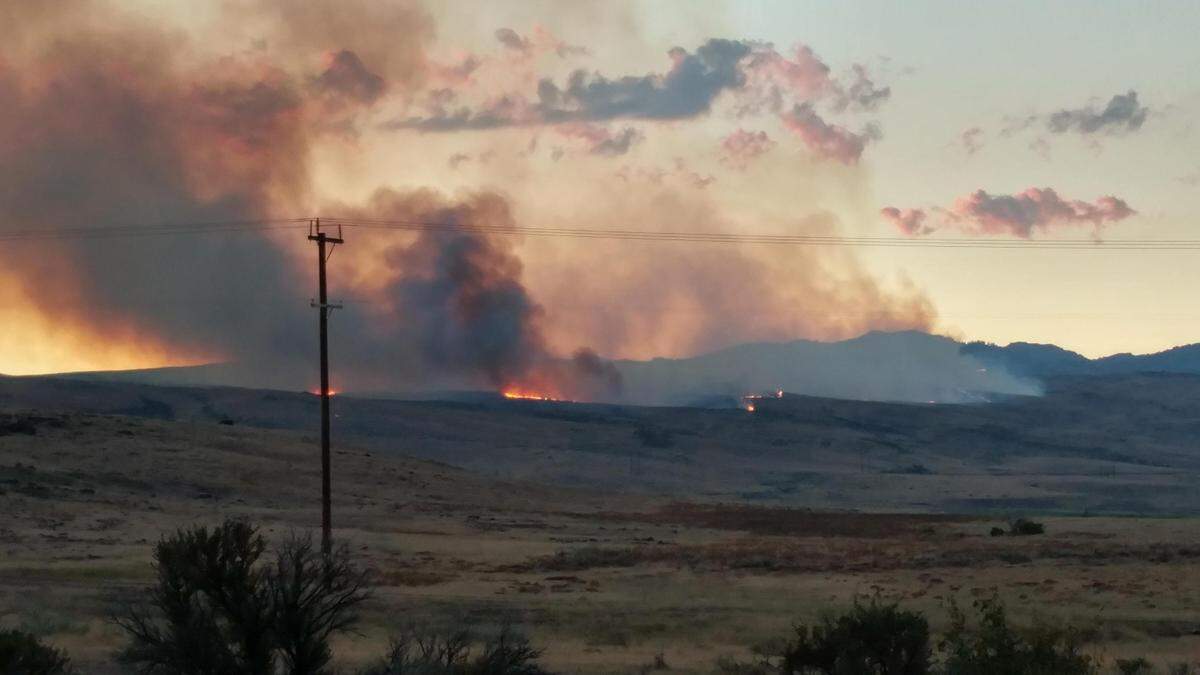 The Keithly Fire started July 25 and has grown to 7,500 acres. Ignited by lightning, the fire is 4 miles outside Midvale with 53 firefighters on scene.