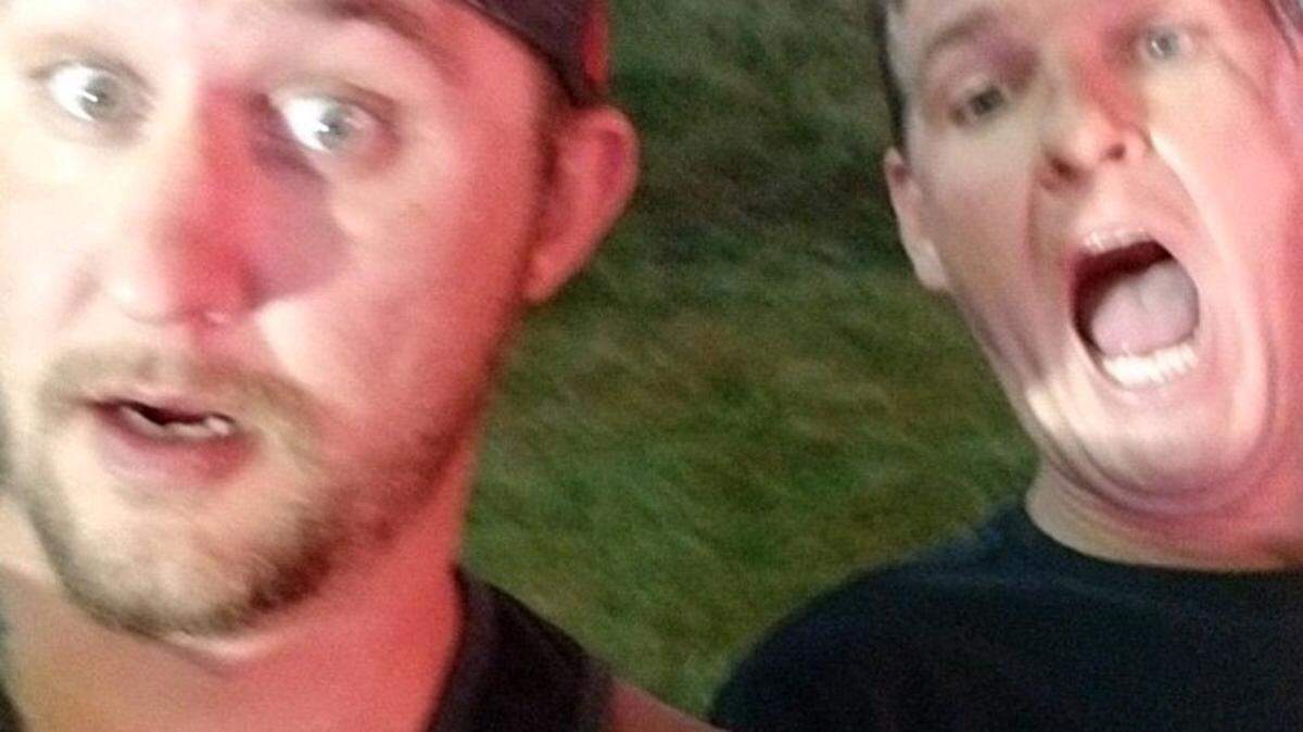In this photo, Shea Helmick, left, takes a selfie with best friend Rich Dodson while on a ride at the Western Idaho Fair in 2017. Hemlick died Saturday after a snowboarding crash near Bogus Basin Mountain Recreation Area.