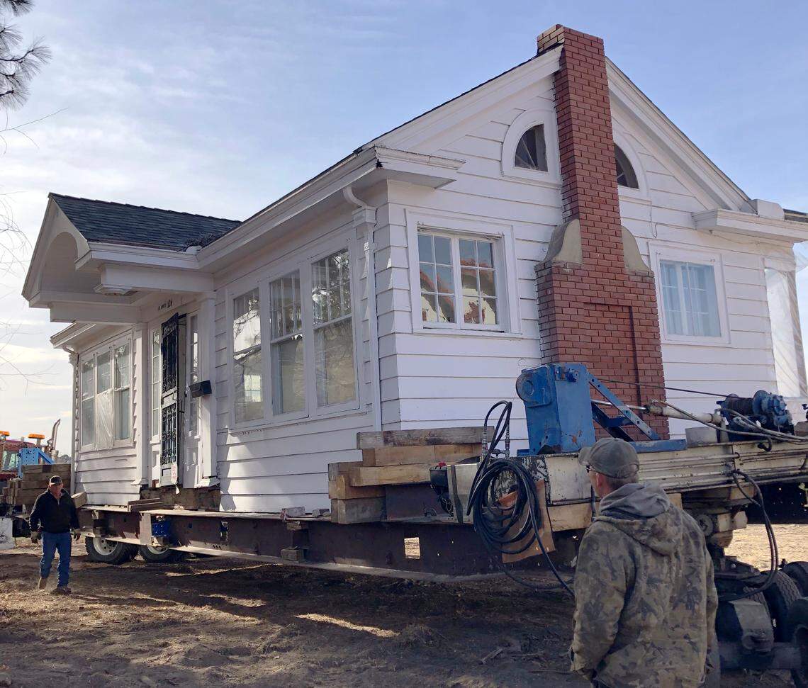 “We loved the prospect of being able to find new homes for these houses — to restore them and make them a home again,” said Kerry Calverley, who bought six houses that St. Luke’s needed to move for its Downtown campus expansion. This house was moved from 124 W. Bannock St. to the Old Idaho Penitentiary site and finally to a permanent location near the Warm Springs Golf Course.