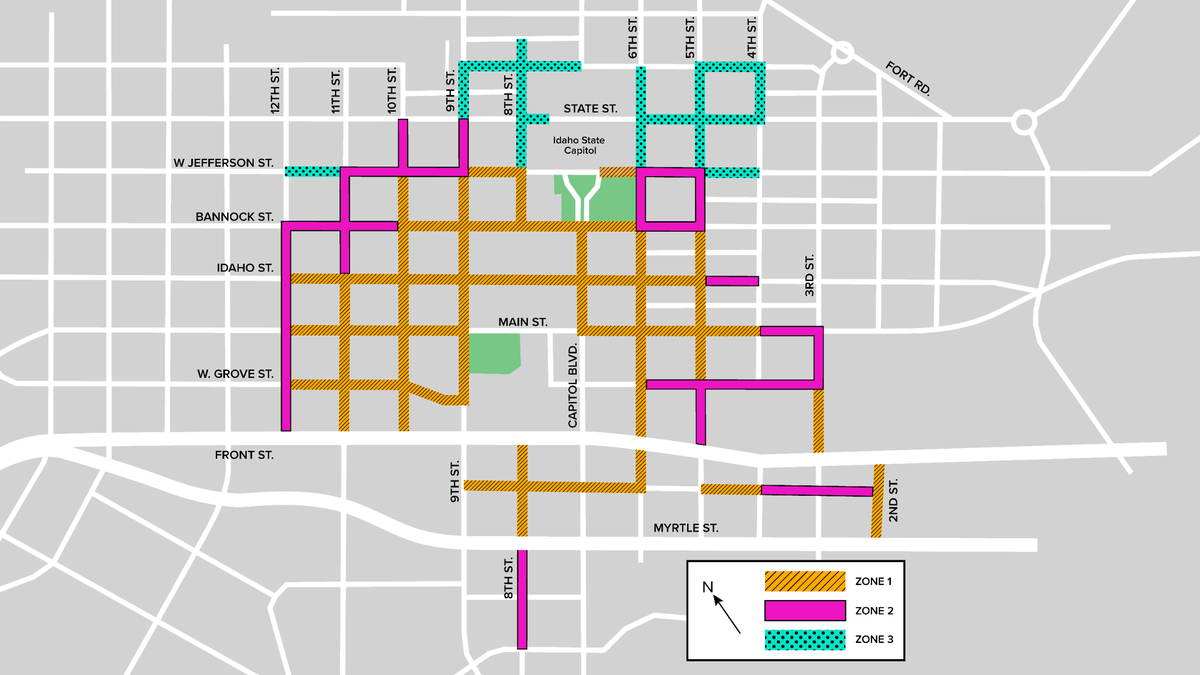 Boise is set to expand its metered parking to increase the availability for short-term parking, the city announced Monday. It will also increase Saturday parking rates.