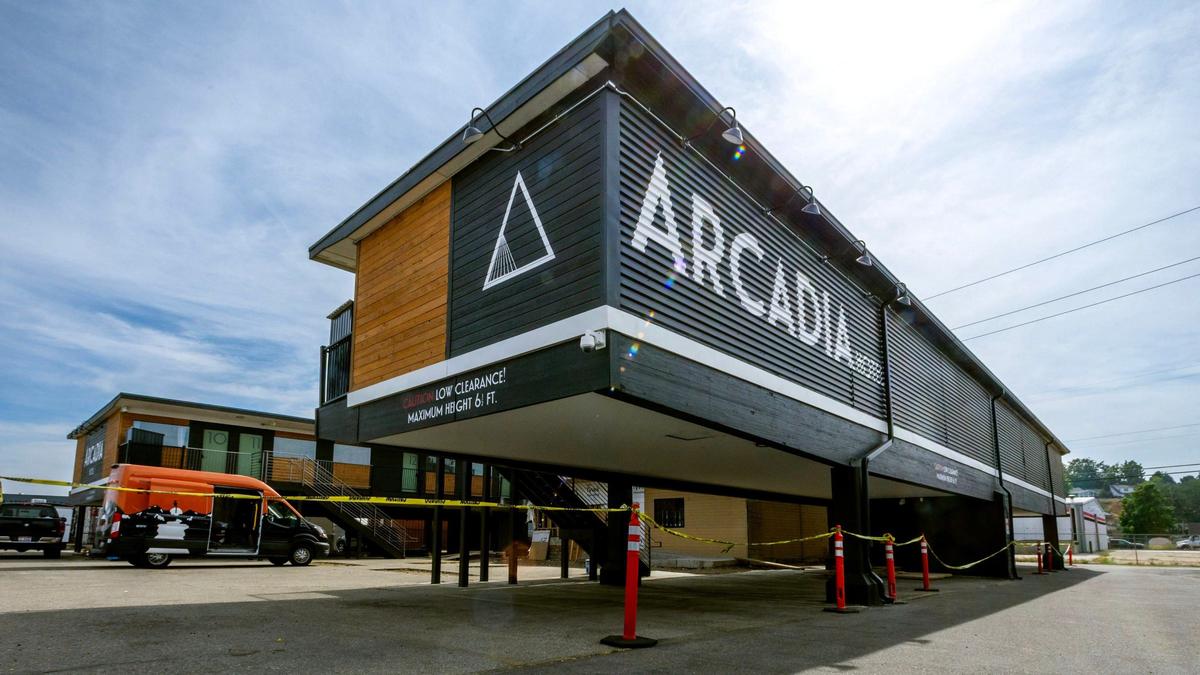The Arcadia Hotel offers an ode to its mid-century modern roots. The hotel hopes to open before the end of the year.