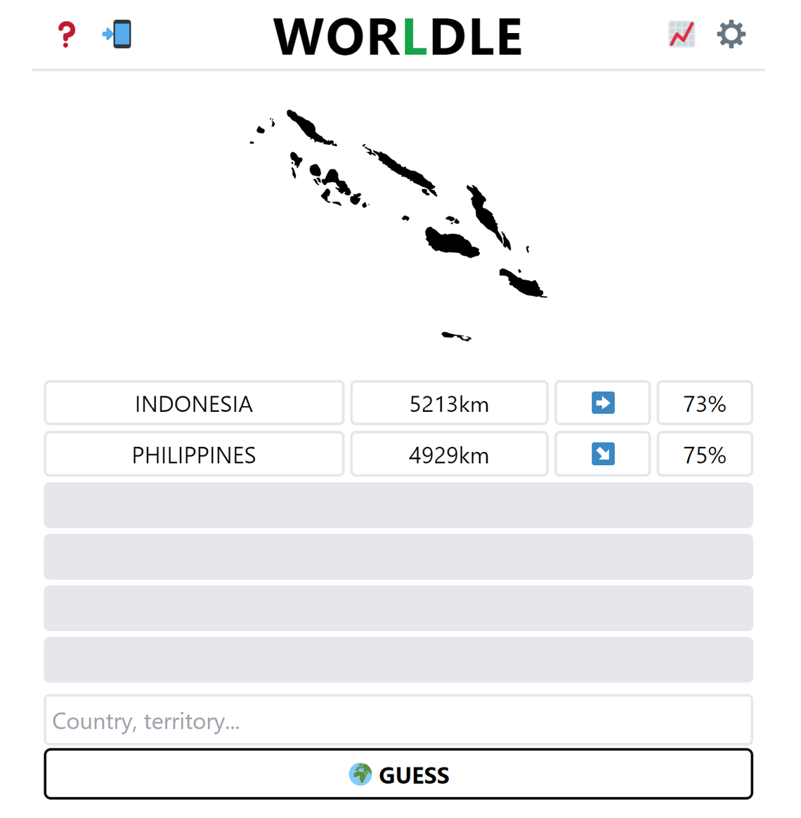 Worldle will have you guessing random countries around the world. It’s not as easy as you think.