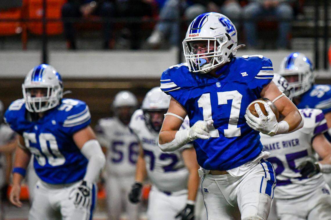 Sugar-Salem senior Dawson McInelly was voted the 4A All-Idaho Football Player of the Year by the state’s coaches.