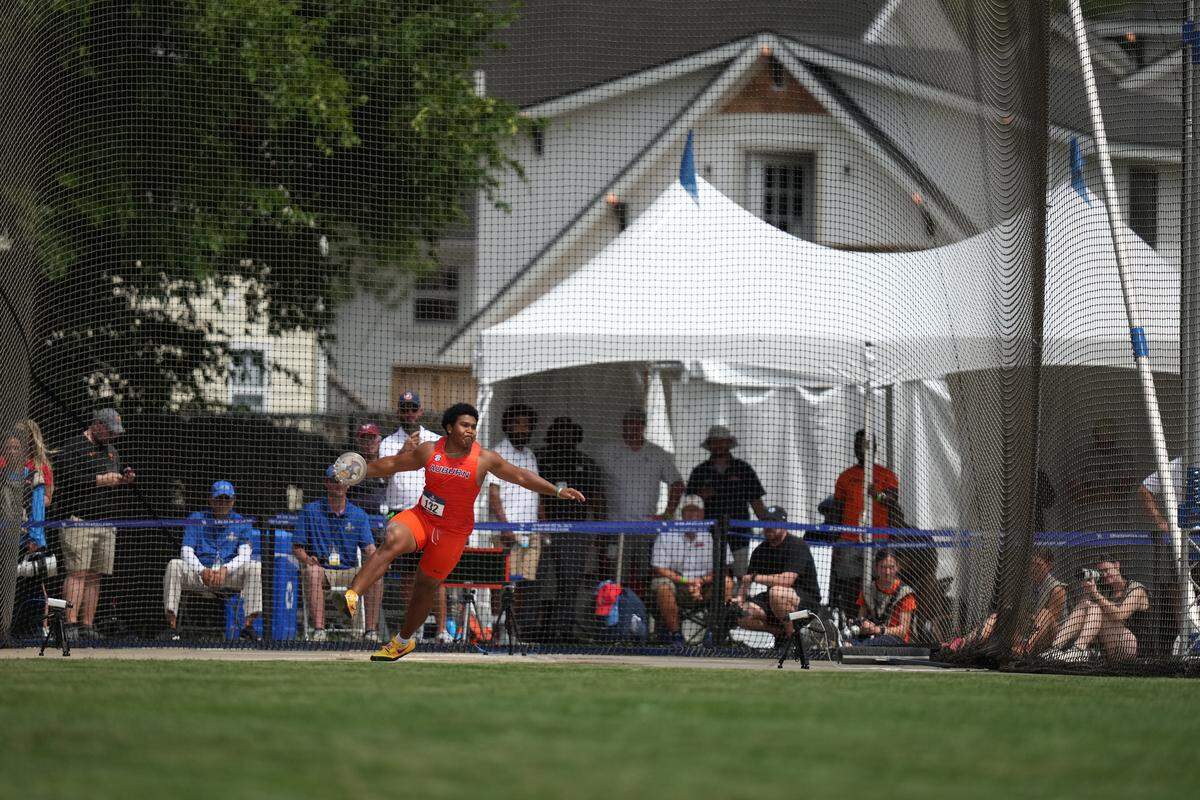 Auburn’s Kai Twaddle-Dunham, a Centennial High graduate, qualified for the NCAA track and field championships in the men’s discus.