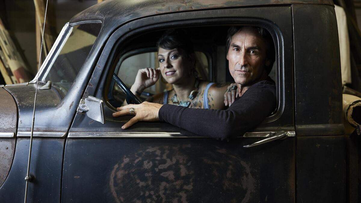 American Pickers hosts Danielle Colby Mike Wolfe tour the nation looking for unique collections from which they can pick from.