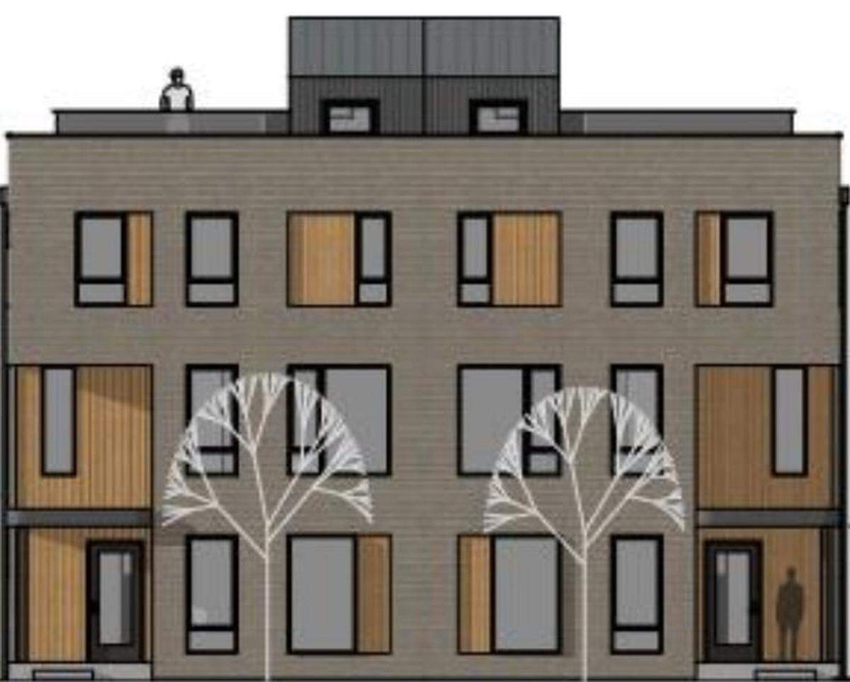 The Linder Village would include a variety of housing types like the one pictured here, a town home.