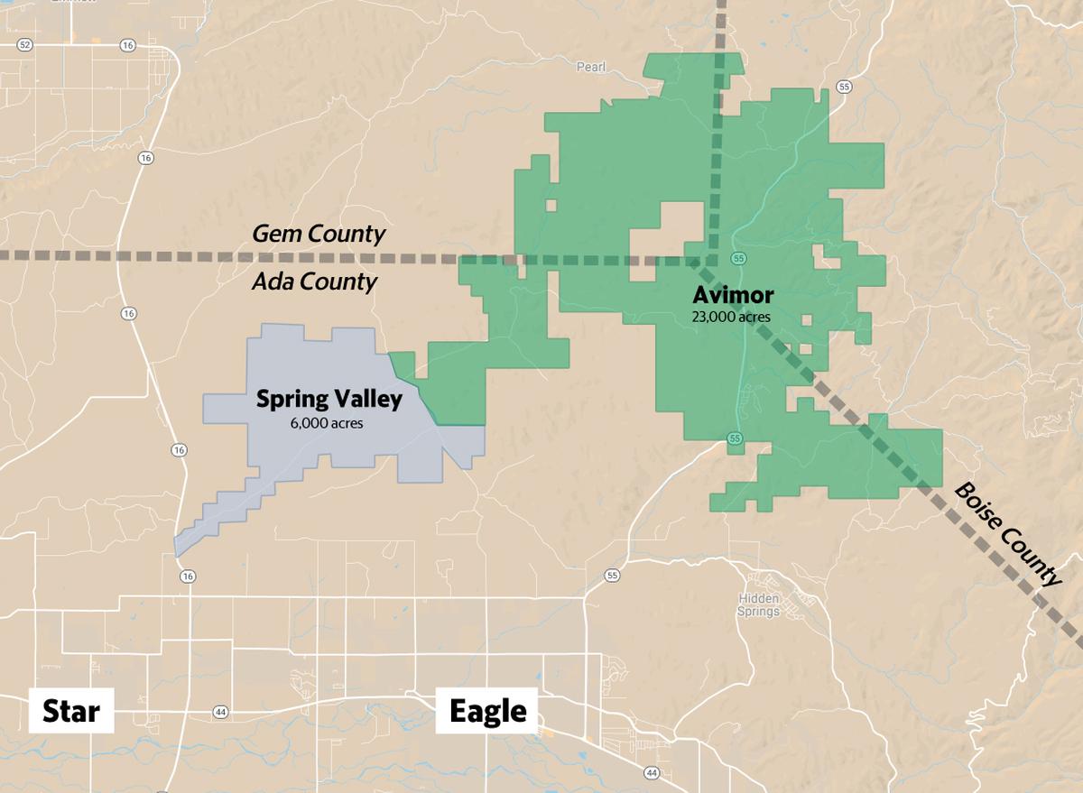 Eagle has become like the Mickey Mouse head with the addition of the Valnova, formerly Spring Valley, and Avimor planned communities, Pike said.