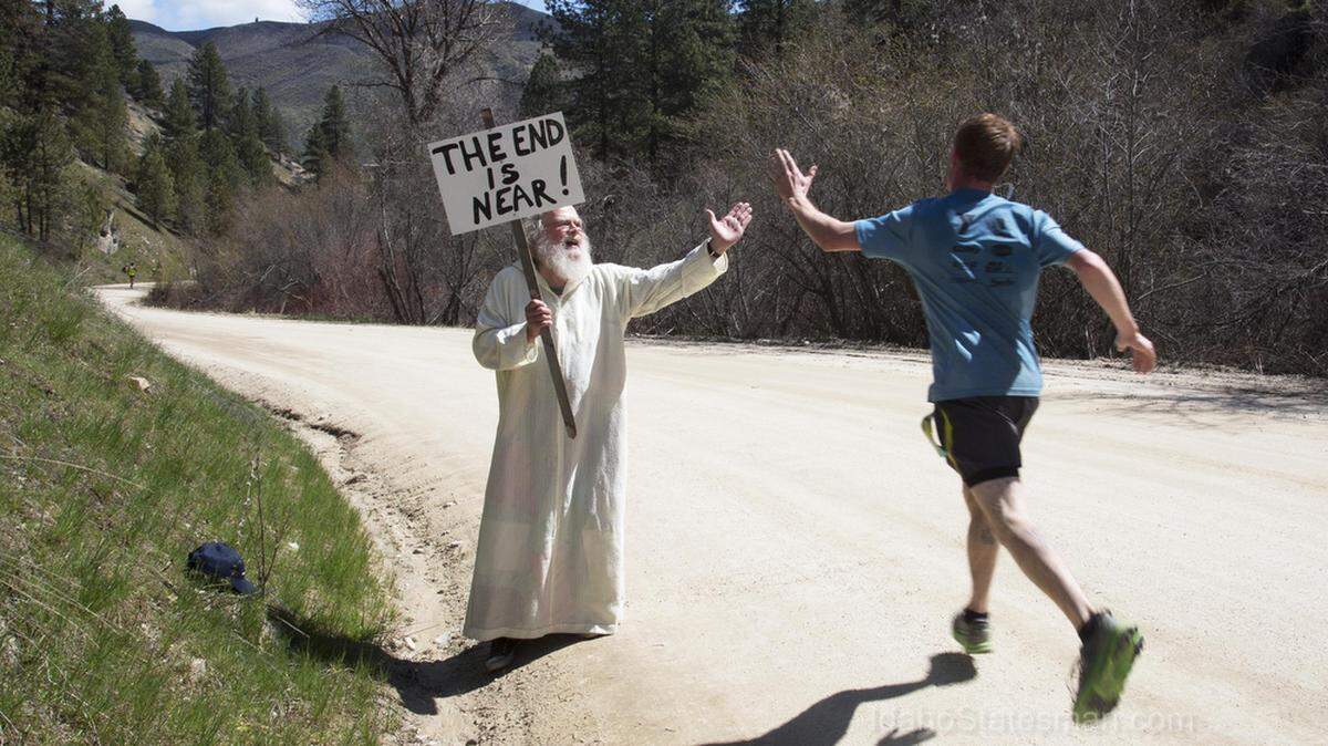 The Race to Robie Creek is a grueling half-marathon, but that doesn’t stop participants from having some fun along the way.