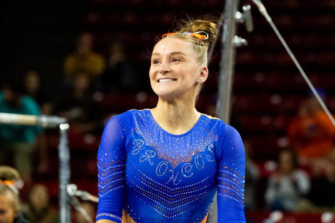 Emily Muhlenhaupt is the only Bronco in program history to earn first-team All-American honors three times in her career.