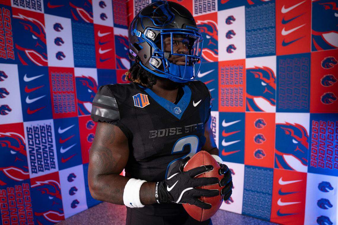 Boise State will wear its Dark Mode uniform combination in its home game against Nevada on Nov. 9.