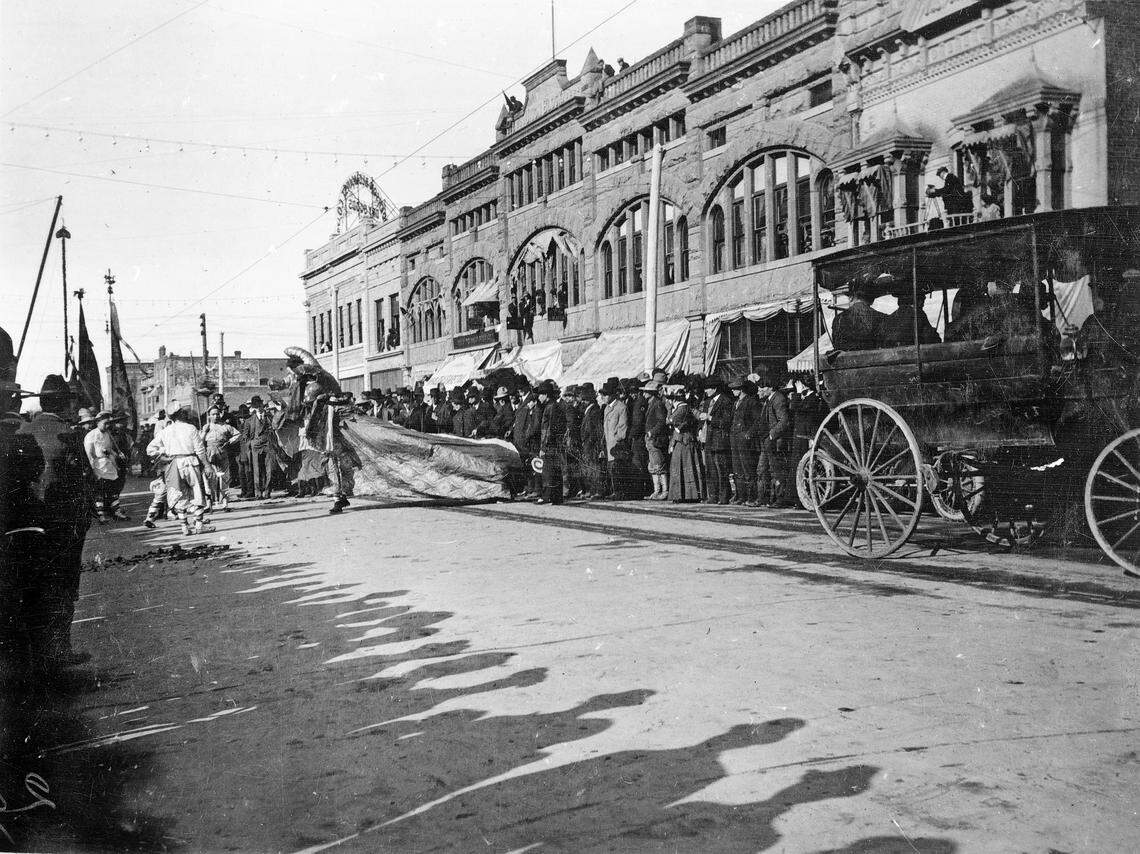 Boise had a vibrant Chinatown in the late 19th and early 20th centuries, as this historic photo of a Chinese New Year parade shows. For the past 100 years or so, Boiseans have been tantalized by the thought that a network of tunnels was dug beneath the city by residents of Chinatown.