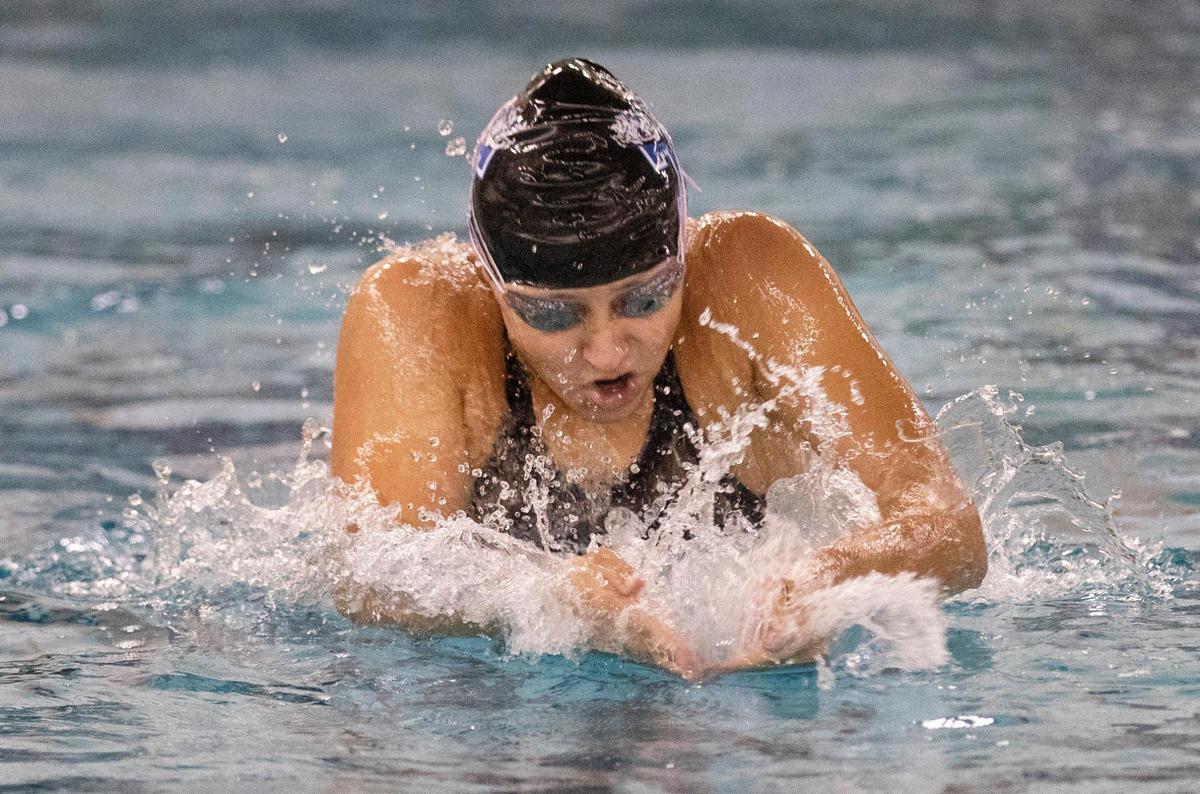 Timberline senior Jillian Moses won her fourth straight title in the 100-yard breaststroke at the 5A state meet Saturday at the West Boise YMCA.