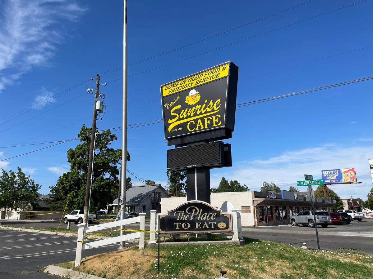 A conspicuous sign on Fairview Avenue catches the eye of motorist