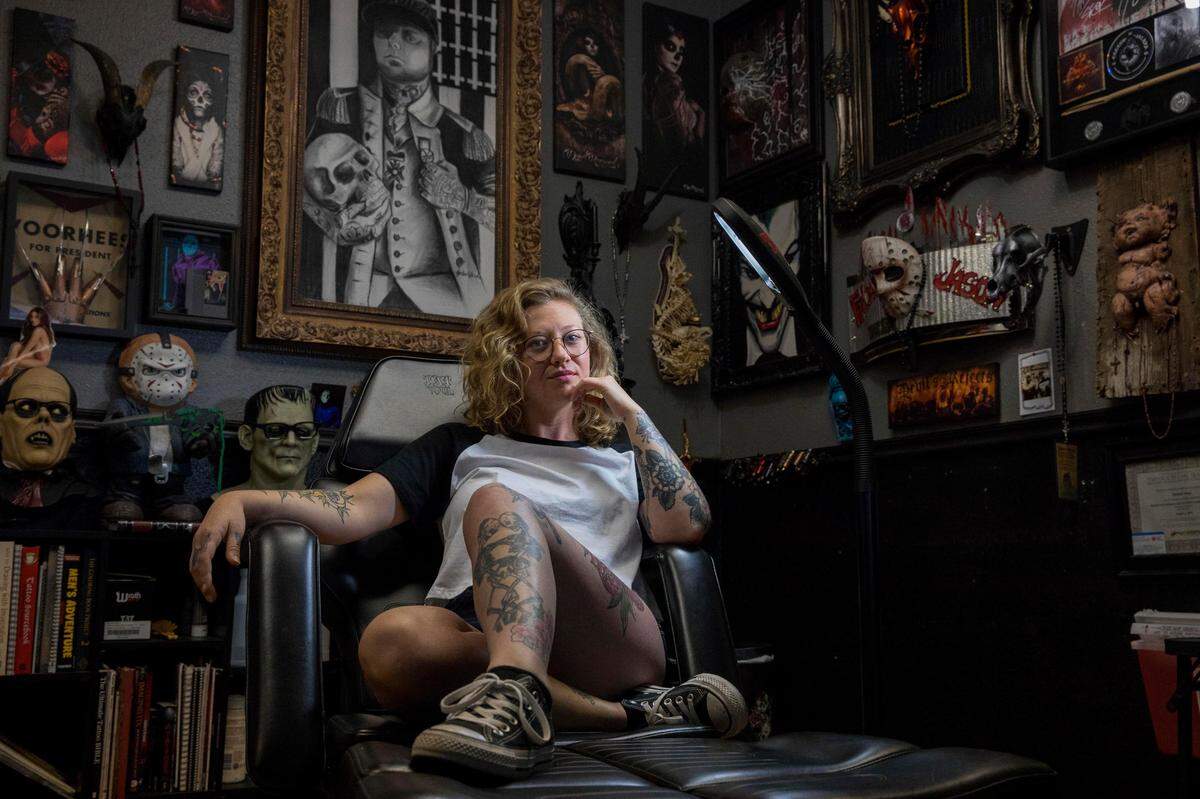 Jordan Allred, 25, is a tattoo artist.