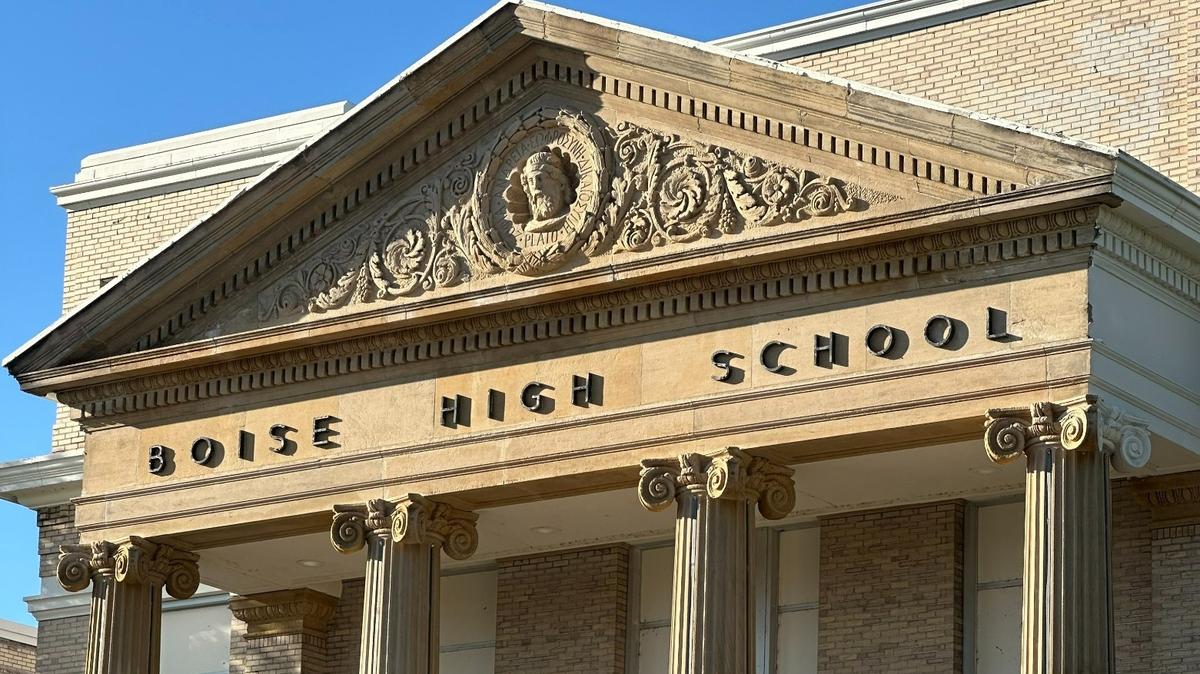 A renovation project is stripping away the white paint from the iconic facade of Boise High School. Students returning to school in the fall will notice a big change.
