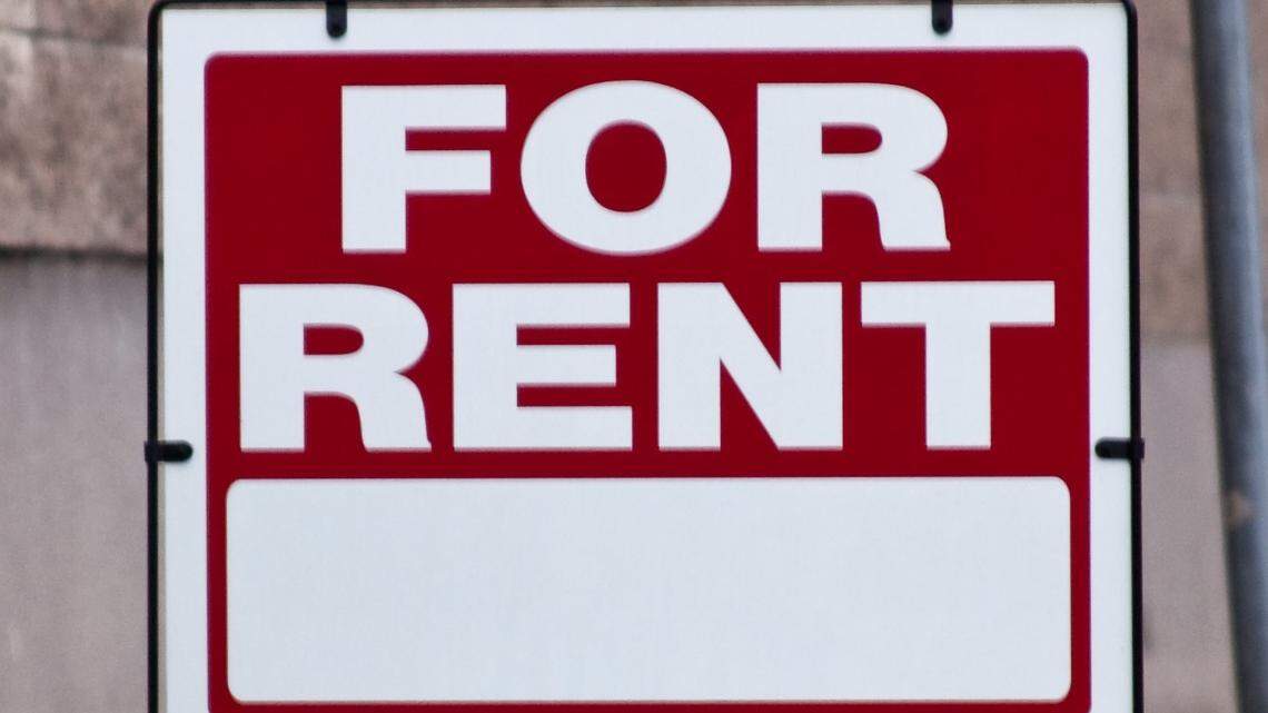 For Rent sign.