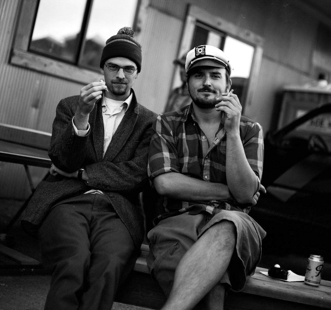 Sandpoint Reader Ben Olson, right, and editor Zach Hagadone pose for a photo at a photography show in this undated photo. Olson made the difficult decision on March 6 to lay off the entire staff of the Sandpoint Reader, including Hagadone, amid the coronavirus outbreak.