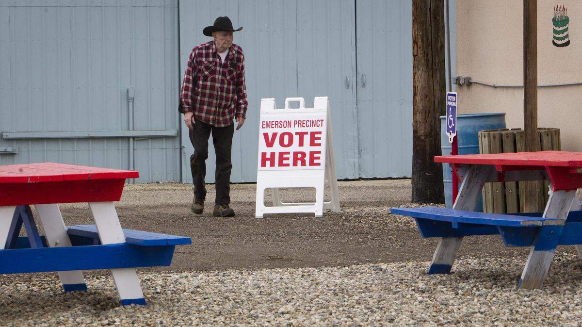 Lewis Sigman comes to vote at the Gem County Fairgrounds on Nov. 4, 2014. Rural residents tend to be Idaho’s more consistent and active voters. On average, about half of eligible Gem County voters participated in the last few statewide elections.