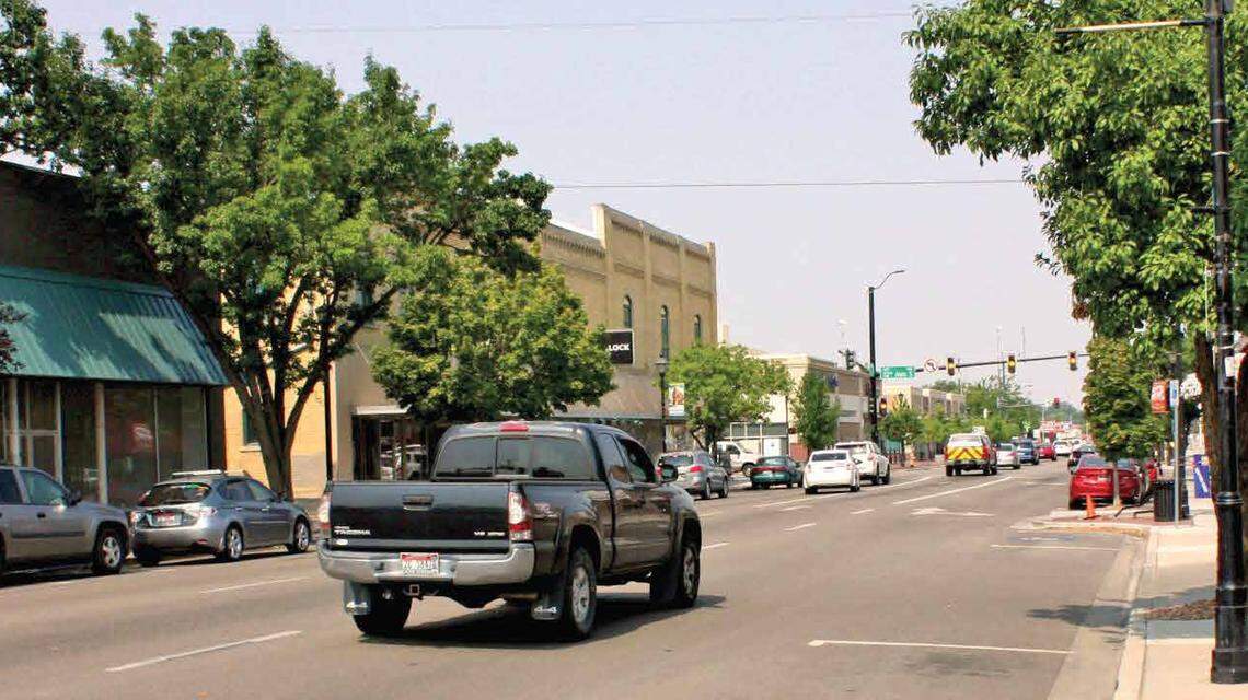 State Highway 45 in downtown Nampa. The road is congested and not as safe as desired, city officials say.