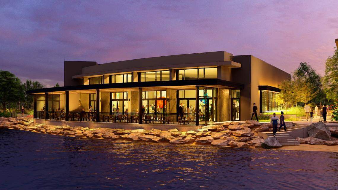 Like Barbacoa in Boise, Coa Del Mar will be near water. But, as this architectural rendering shows, the rear outdoor patio will be even closer to it.