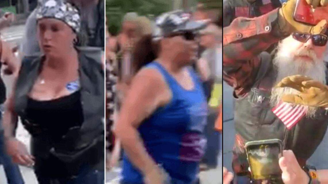 Boise Police are searching for three suspects in violent incidents at Tuesday night’s Black Lives Matter Defund the Police protest in front of City Hall.