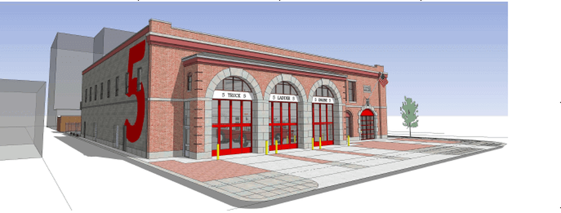 Boise’s new Fire Station 5, which is expected to be finished in 2024, will have solar panels on the roof and will only use electricity for its energy.