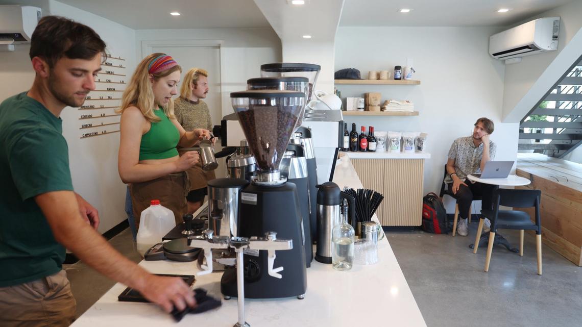 Form & Function Coffee is housed in the lobby of The Sparrow Hotel.