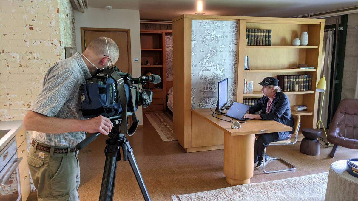 Idaho Public Television filmed poet Richard Blanco working at the Hemingway house in July 2020.