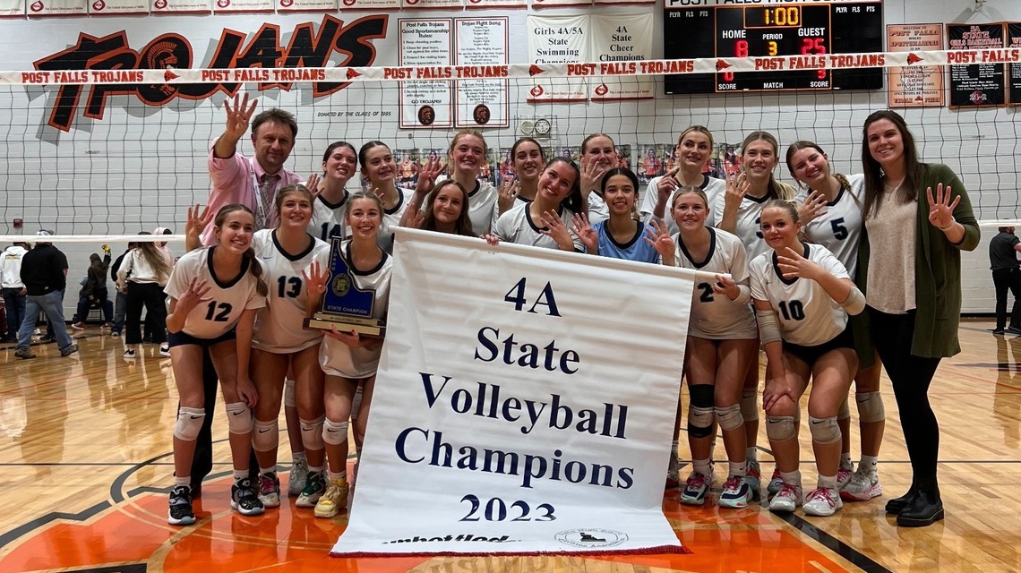 Skyview dominates, Horseshoe Bend three-peats as Boise area wins 4 state volleyball titles