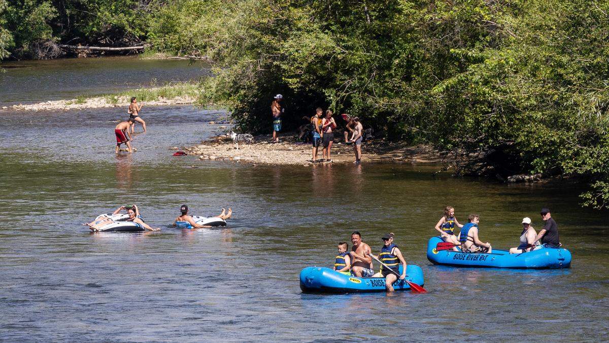People float and cool off in the Boise River in July 2023. City of Boise and Ada County officials announced the start of the 2024 float season on June 20.