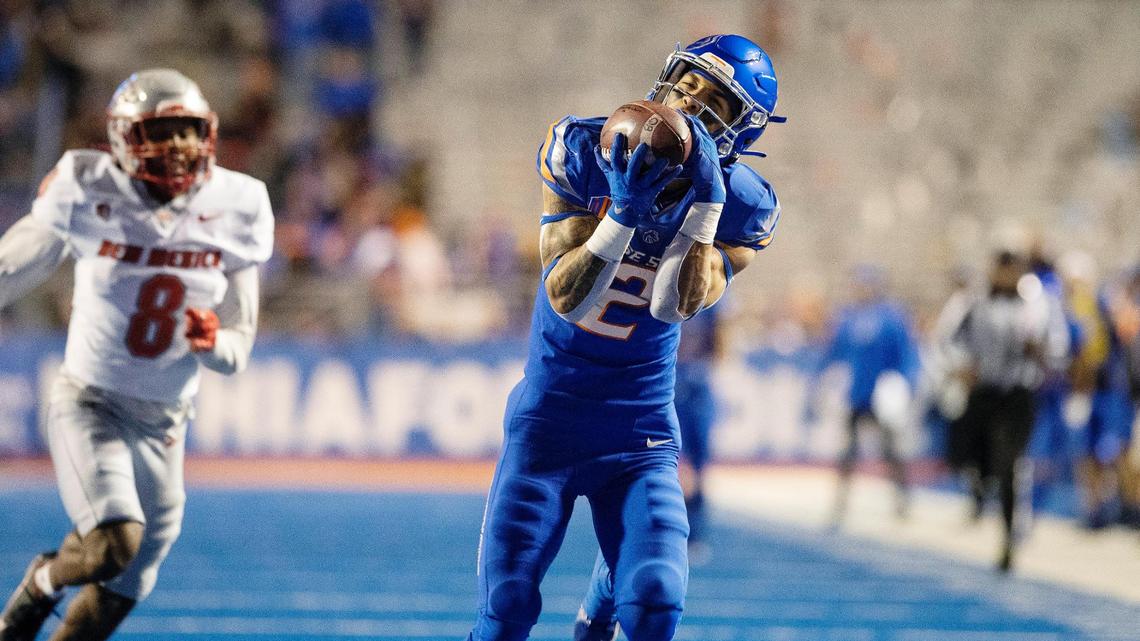 In farewell home game, this Boise State receiver climbed up lists of all-time greats